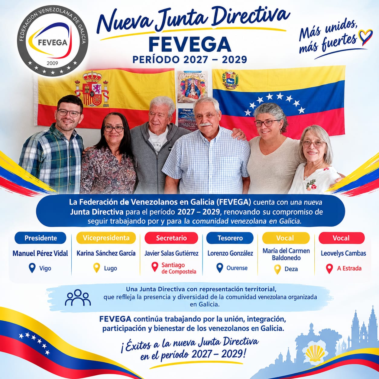 🇻🇪🇪🇸 Nueva Junta Directiva de FEVEGA